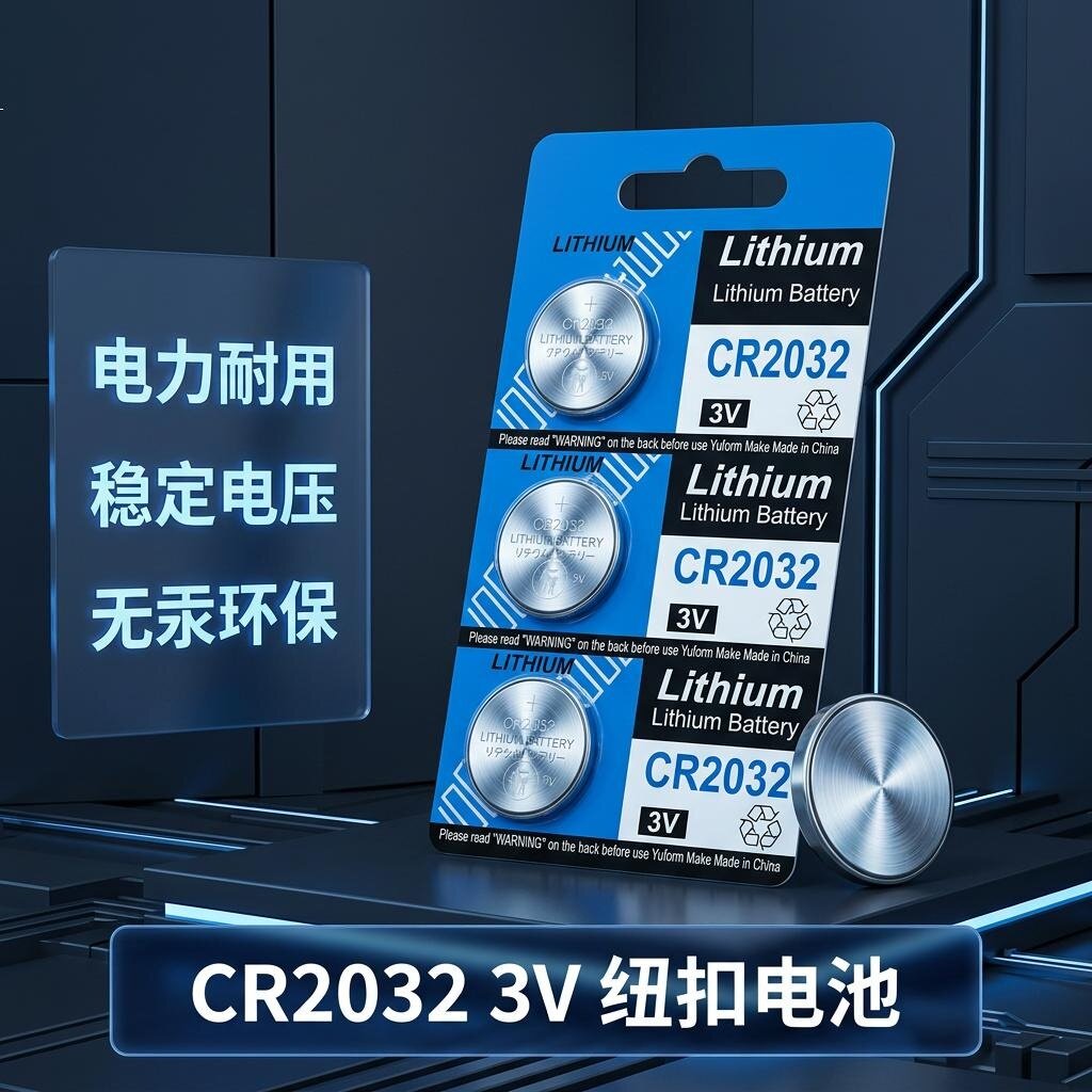 CR2032纽扣电池大容量多设备