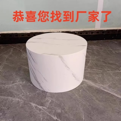 暴力熊底座增高台圆形摆件底座展台模特地台圆柱展示台直播间站台