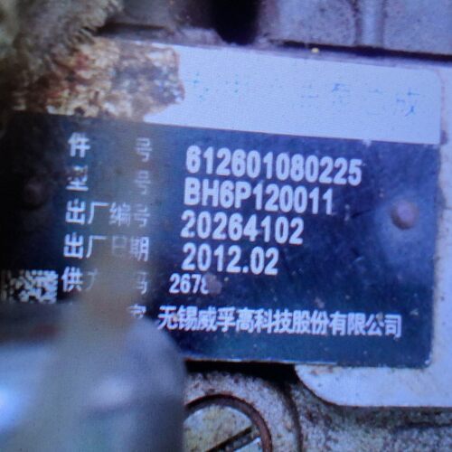 潍柴 612601080225 / 612600081225 龙泵油泵BP11B4 威孚6PW102A