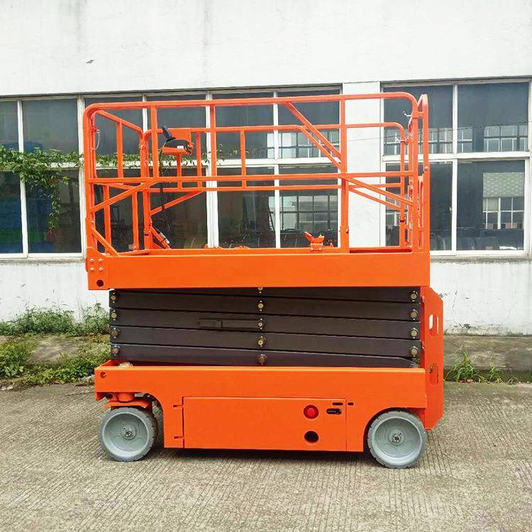 升降可移动的仓库电动升降车全剪叉设备登高梯移动平台载人