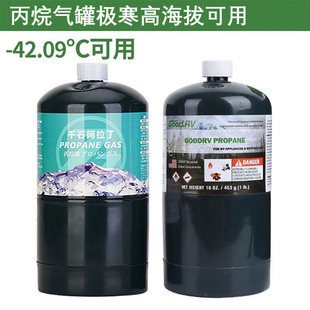 美国防爆固特丙烷气罐户外炉具扁气罐可重复充气液化气瓶气