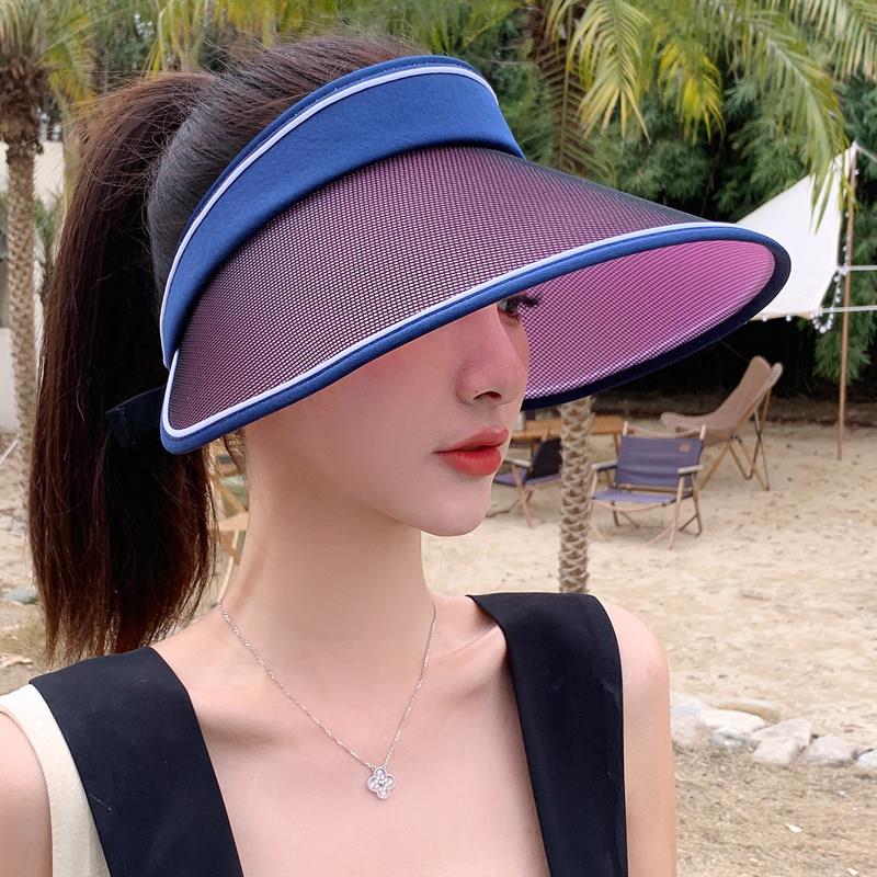 夏季女款空顶变色防晒遮阳帽