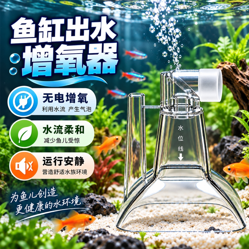 鱼缸水哑巴静音降噪增氧