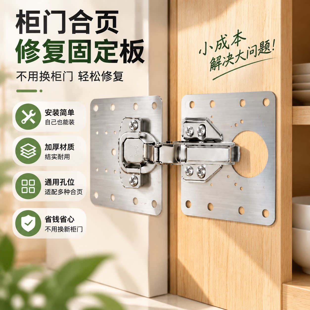 柜门合页铰链修复缓冲垫板