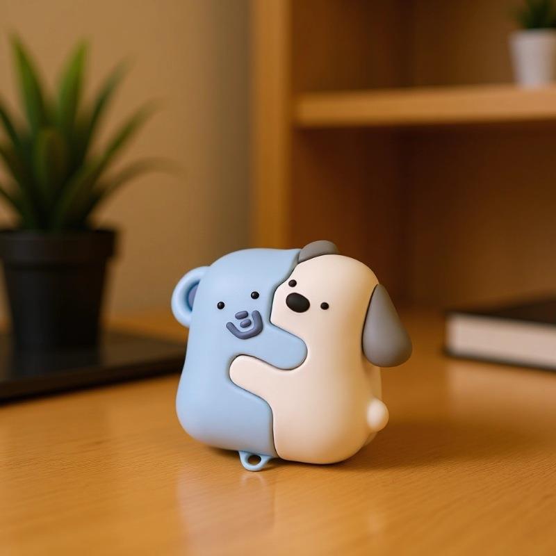 可爱拥抱狗适用AirPods Pro苹果蓝牙耳机壳2/3/4代卡通保护套