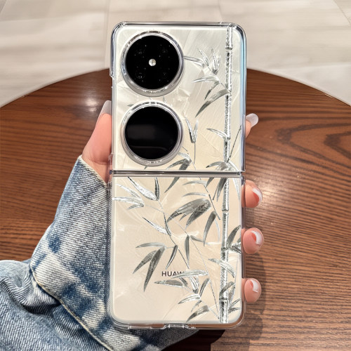 适用华为pocket2手机壳p50pockets透明折叠防摔女生novaflip可爱士vivo xflip硬式外壳OPPO Find N3 Flip n2