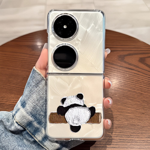 适用华为pocket2手机壳p50pockets透明折叠防摔女生novaflip可爱士vivo xflip硬式外壳OPPO Find N3 Flip n2