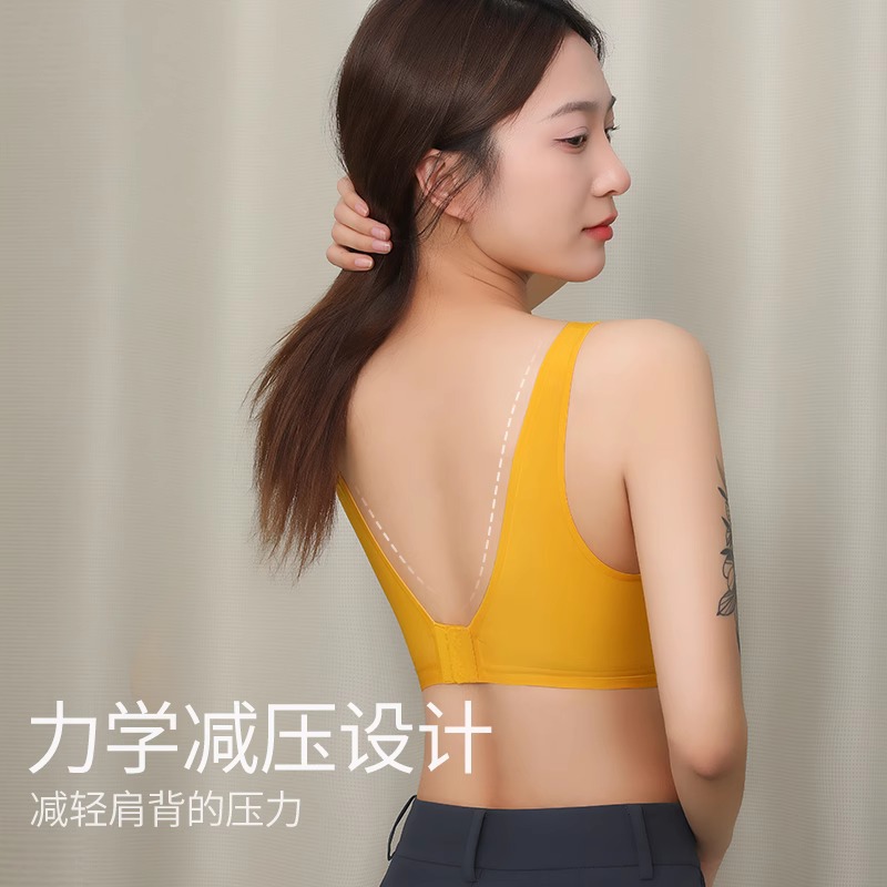 果冻内衣女薄款夏季大胸显小胸罩夏超薄冰丝无痕超薄款兔耳朵文胸