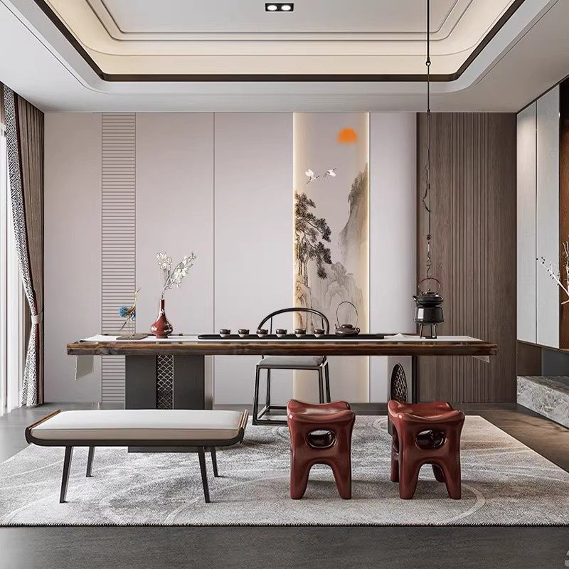 木饰面电视背景墙壁纸立体客厅酒店亭台楼阁沙发壁画直播间墙布纸,家装主材,定制壁画,淘宝优惠券,粉丝福利购,淘宝优惠卷