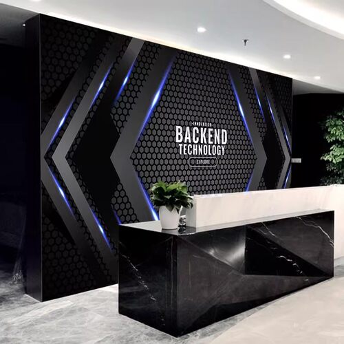 科技感装饰背景墙纸3D电竞馆壁纸