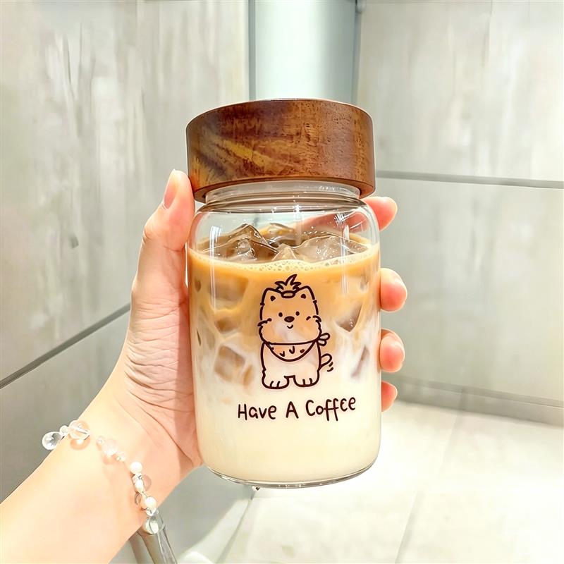 相思木玻璃便携咖啡随手杯