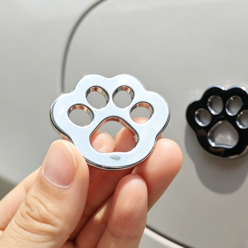 3D猫爪金属车贴五菱缤果遮挡