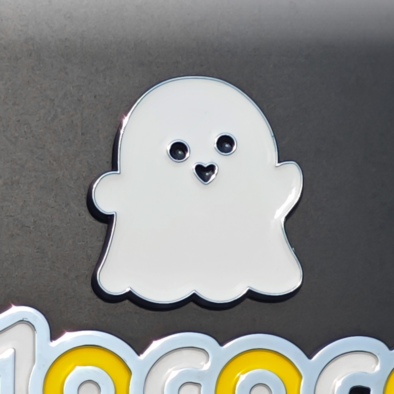 DIYSMART小幽灵金属车贴划痕遮挡