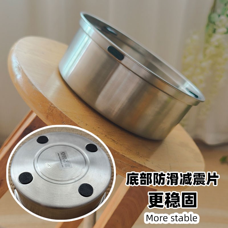 宠物漂浮水碗不锈钢304防黑下巴猫狗通用防打翻不湿嘴悬浮饮水器