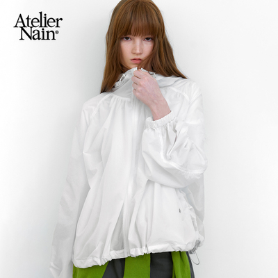 Atelier Nain2026年春季新款短外套简约现代风薄款上衣抽绳设计感
