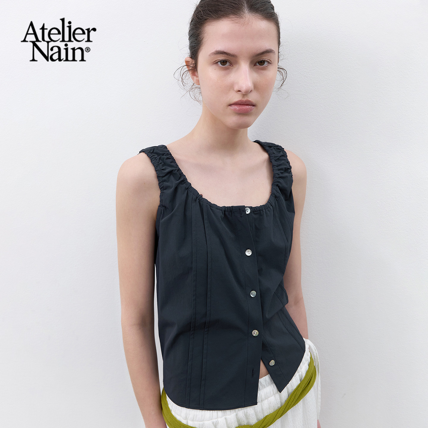 Atelier Nain2026年夏季新款吊带背心韩版百搭外穿显瘦无袖上衣女