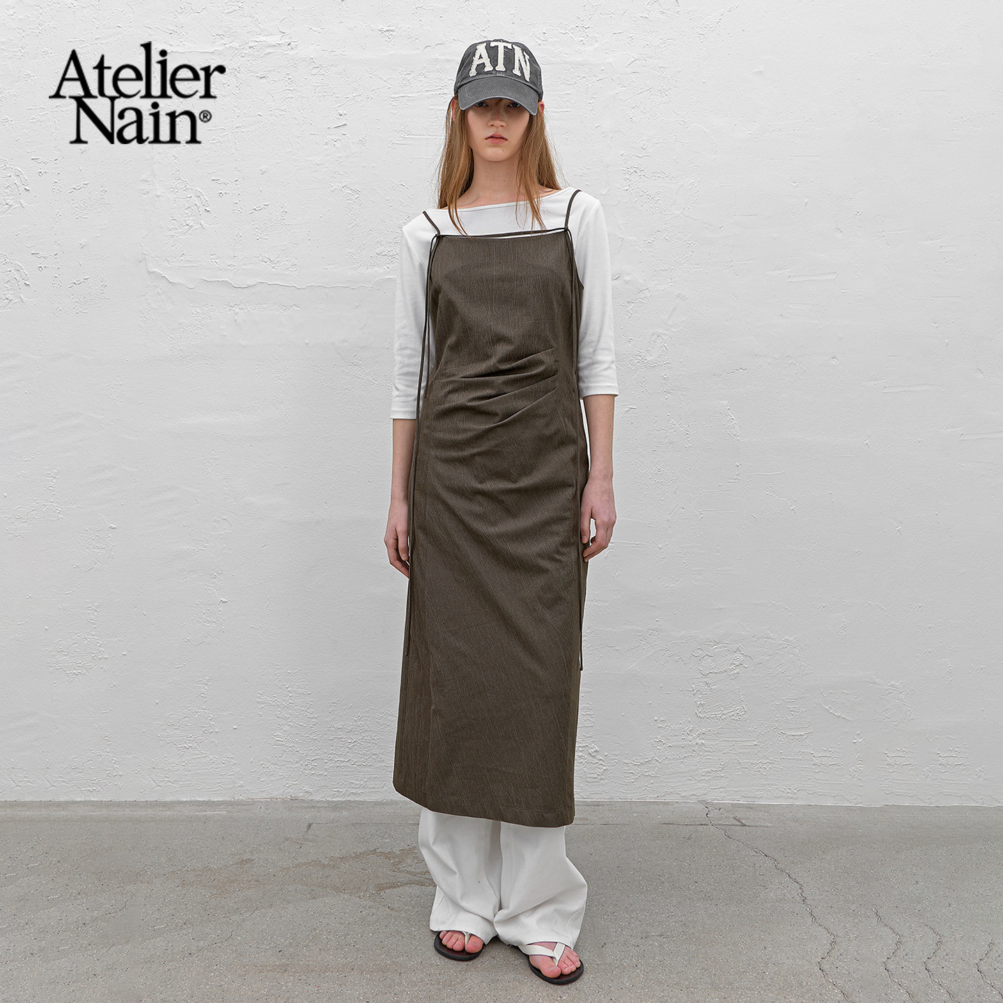 Atelier Nain2026年春季新款吊带连衣裙女韩版轻奢小众高级感长裙
