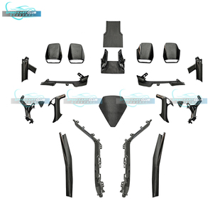 EVO改装 LP610 STO 干碳纤维中控内饰套件 兰博基尼小牛LP580