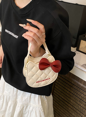 超火小猫耳机包女2025新款mini单肩包少女可爱斜挎手提迷你口红包