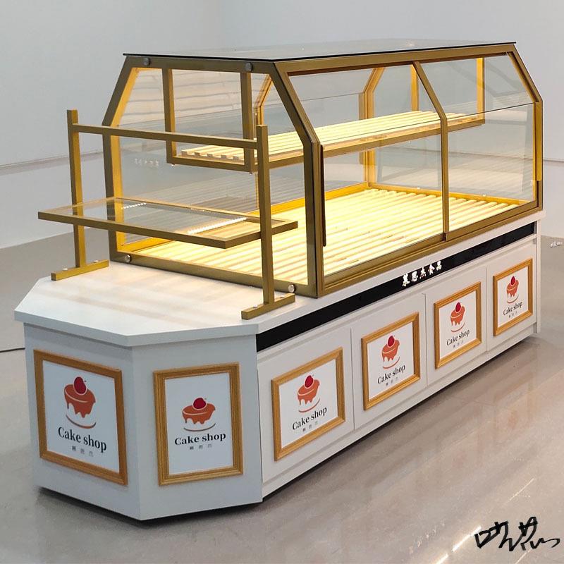 面包柜面包展示柜蛋糕店玻璃铁艺模型架子展示架商用柜烘焙中岛柜