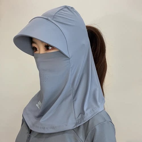 夏季冰丝防晒大檐遮阳帽UPF50+