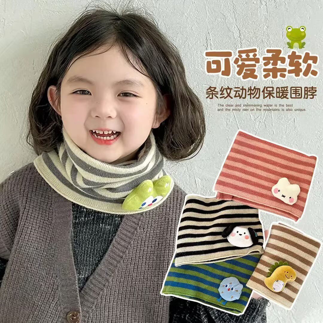 秋冬儿童挂耳保暖防风护颈围脖