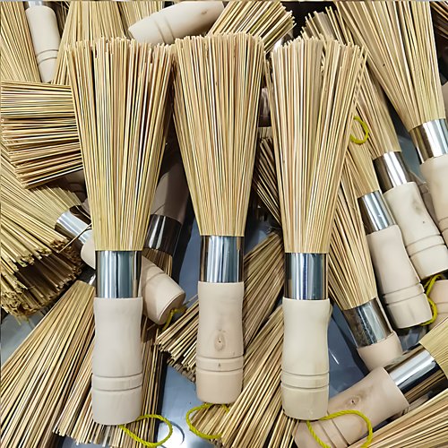 老式竹锅刷厨房家用刷子