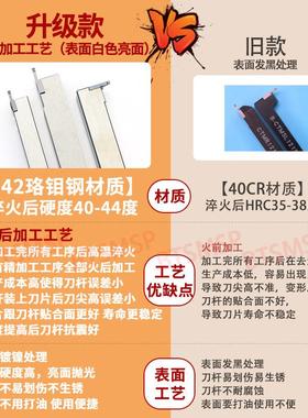 走心机小零件切槽切断刀杆高硬度抗震自动车床CTMR0808外圆槽刀柄