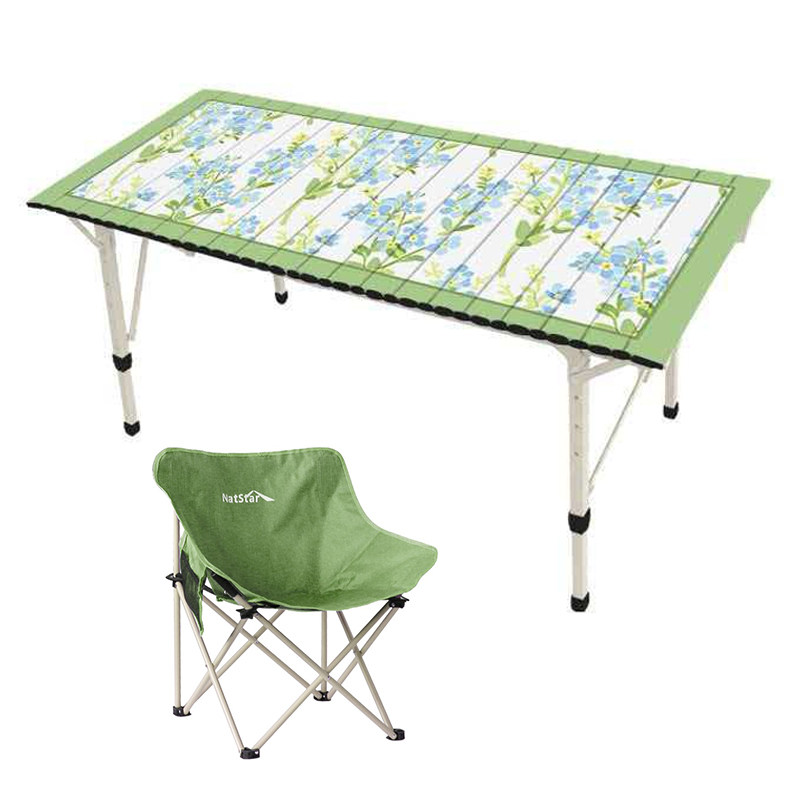 NatStar新品Monet Garden系列可升降折叠桌蛋卷桌家具户外两用