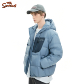 辛普森一家男装 连帽羽绒服女外套冬季 保暖80鸭绒上衣