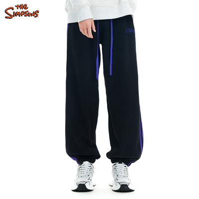 THE SIMPSONS辛普森一家春季新款休闲裤潮流百搭男女款宽松直筒裤