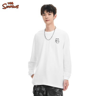 THE SIMPSONS辛普森一家2025秋季新款长袖T恤男女款宽松百搭潮流