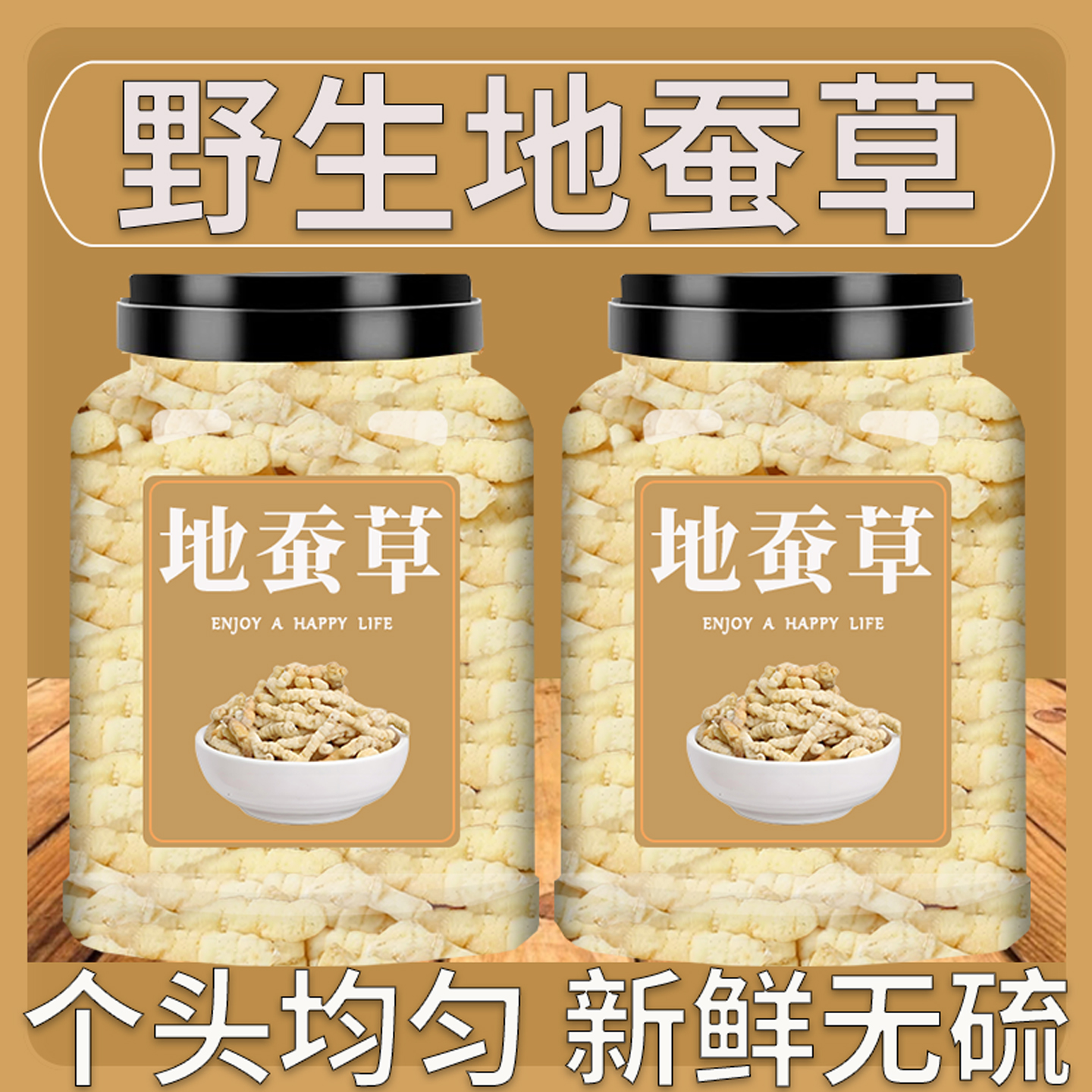 地蚕草野生种药材草石蚕地蚕土冬虫草泽兰根地参云南虫草干货泡水