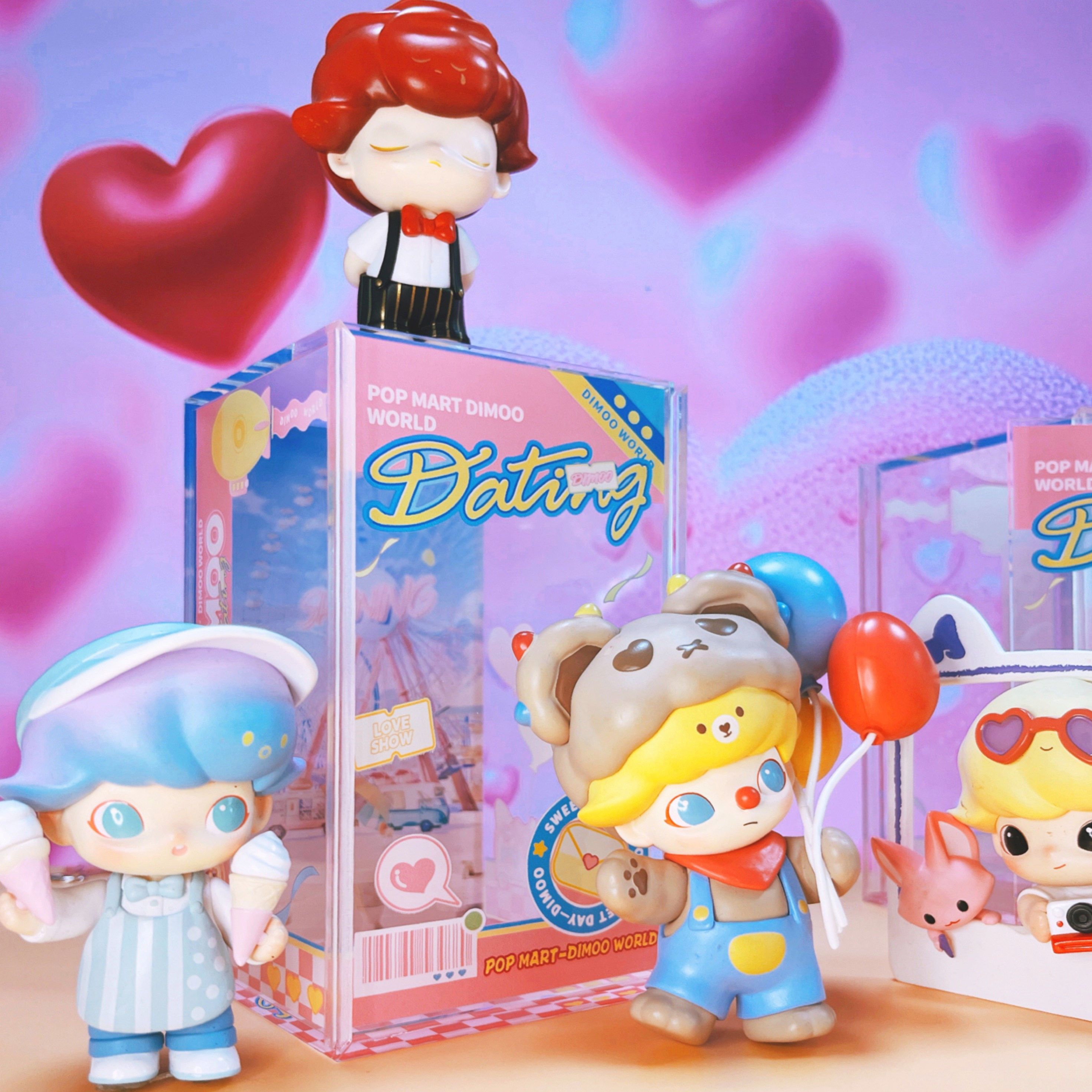 FUNHOME-DIMOO约会日盲盒场景化手办亚克力收纳防尘陈列展示盒