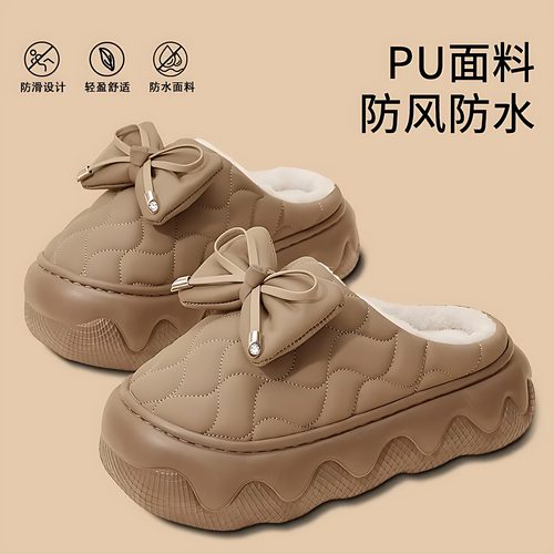 韩版增高棉拖鞋女款冬季2025新款