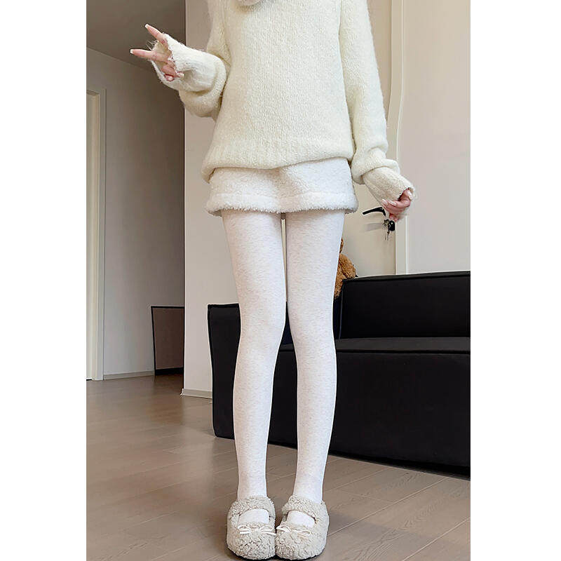 糖五朵【漫画腿打底裤】名媛风燕麦白提臀显瘦加绒细竖条纹打底裤,女士内衣/男士内衣/家居服,连裤袜/打底袜,淘宝优惠券,粉丝福利购,淘宝优惠卷