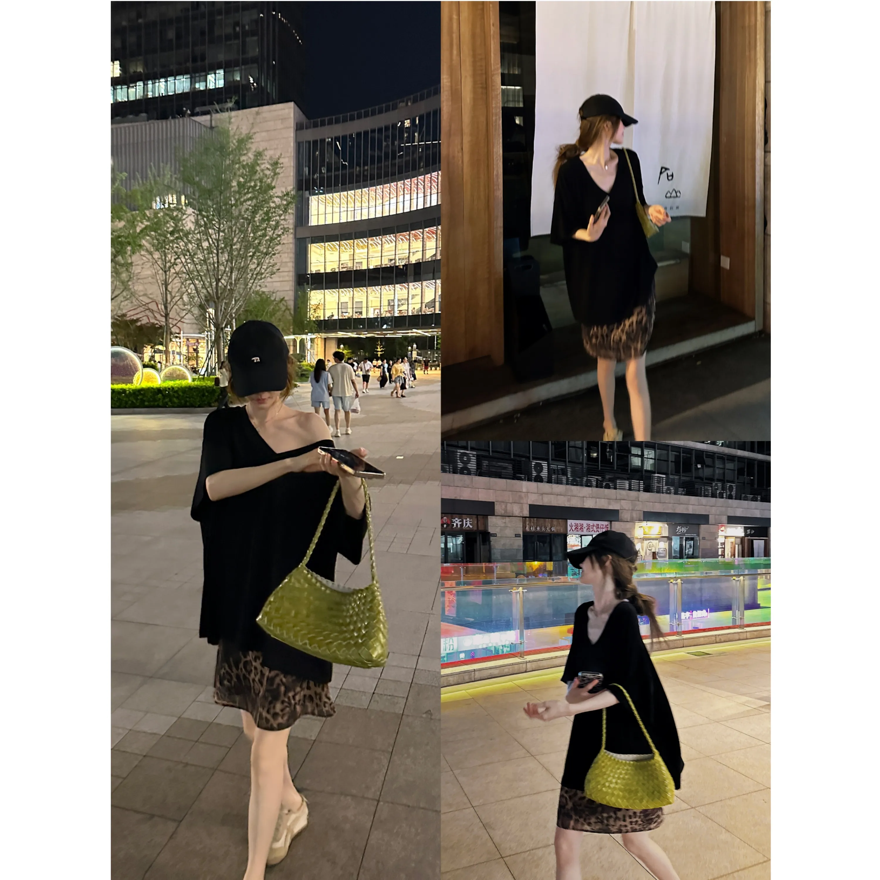 露丝同款&【面膜t】基础纯色五分袖T恤显瘦百搭宽松上衣