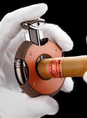 雪茄剪锋利圆形V型剪刀创意剪烟器CLE-22KZ2