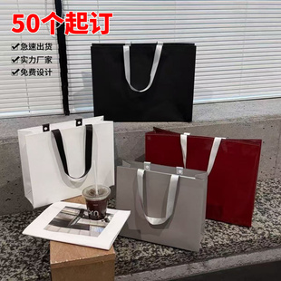做女裝 服裝 店紙袋定 制禮品袋手提袋定 袋牛皮袋子印刷logo 包裝