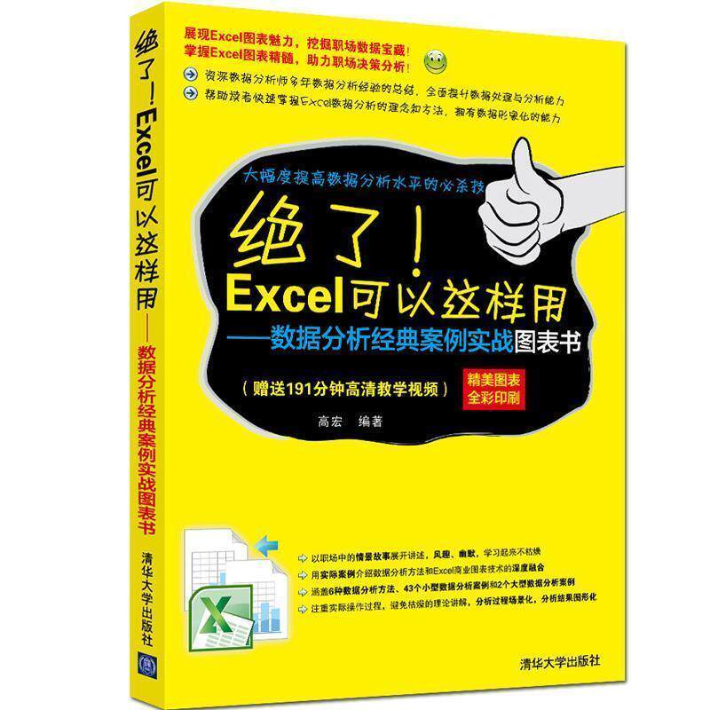 【正版书】 绝了Ezcel可以这样用-数据分析经典案例实战图表书 高宏 清华大学出版社