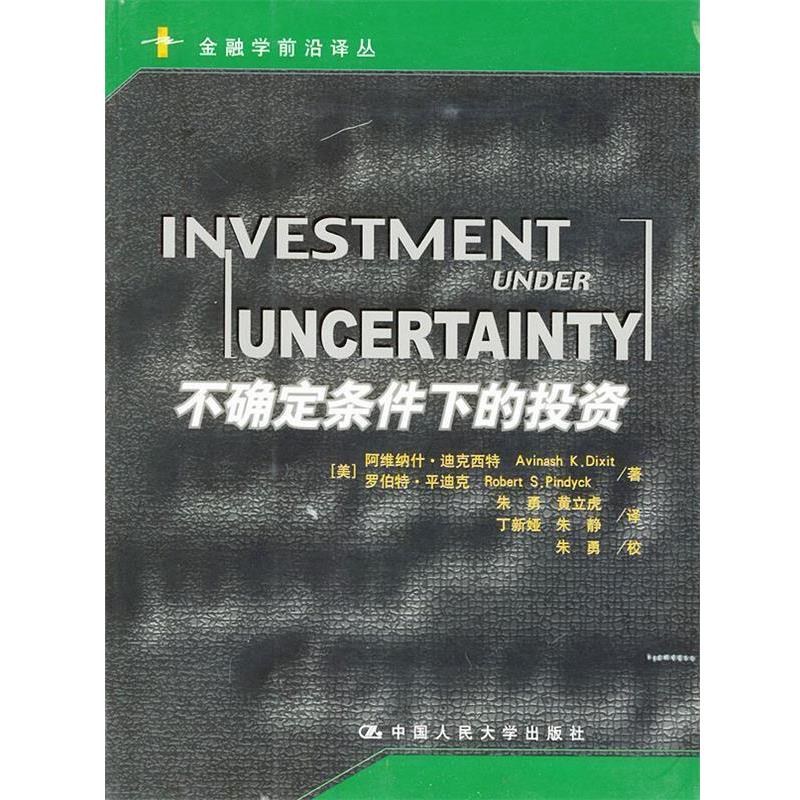 【正版书】 不确定条件下的投资 [美]平迪克 著,朱勇 等译 中国人民大学出版社
