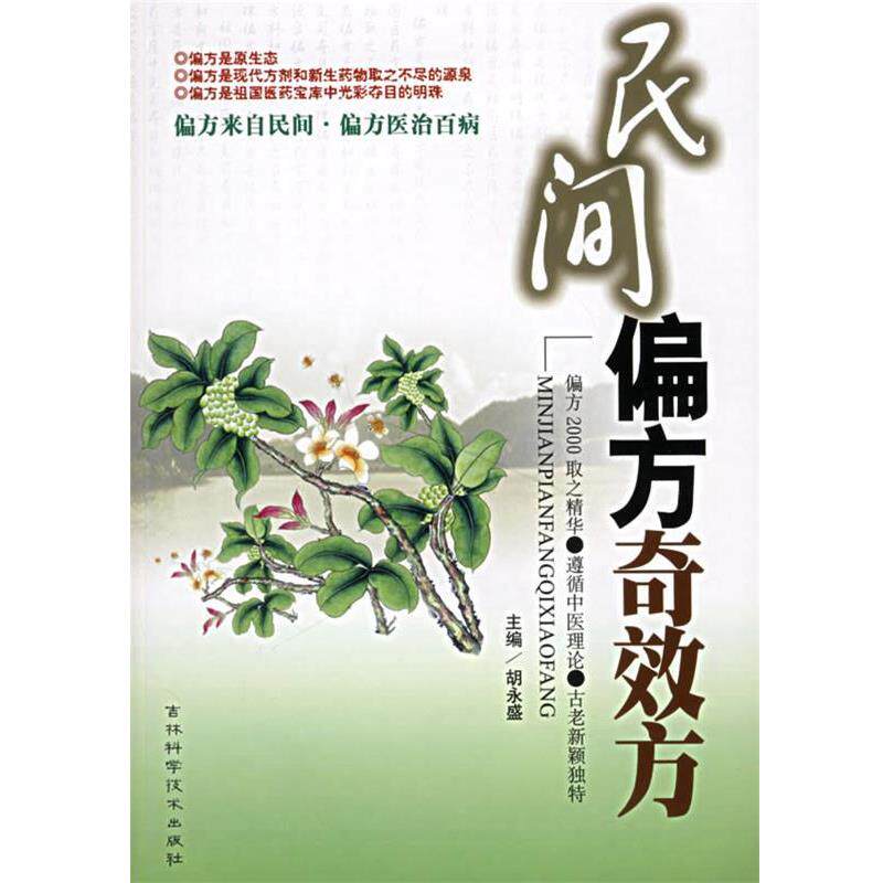 【正版书】 民间偏方奇效方 胡永盛 主编 吉林科学技术出版社