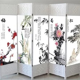 新式 防水中国风屏风折屏隔断玄关酒店茶楼卧室客厅办公室 包邮