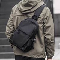 German chest bag, casual men's single-shoulder crossbody bag, multi-functional travel bag, trendy brand crossbody bag, small bag, trendy men's bag thumbnail 6