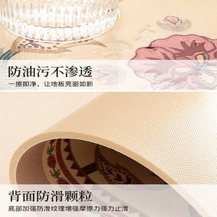 轻奢复古门垫 皮革PVC可擦洗入户门地垫进门家用地毯客厅网红美式