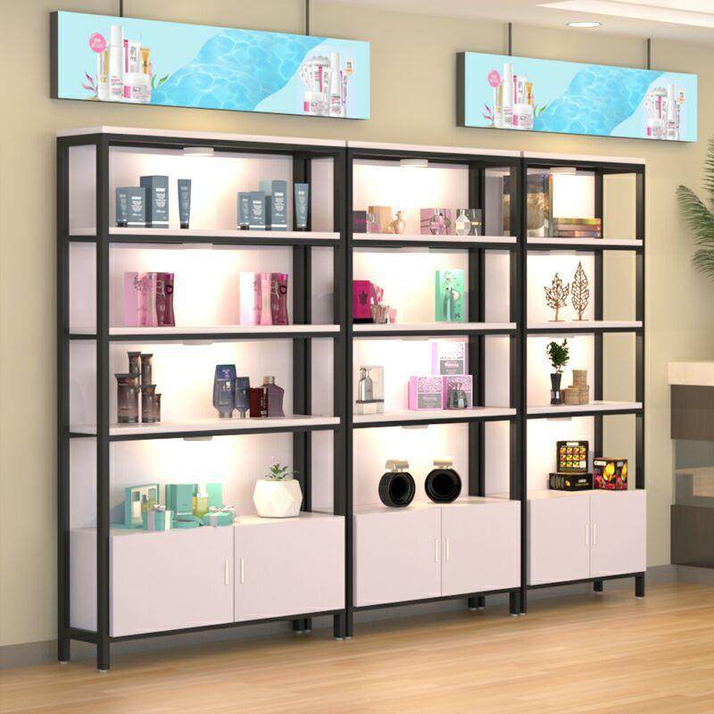 超市商品货架展示架宠物店化妆品展示柜多层零食鞋店置物架