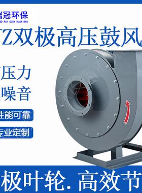 瑞冠高压风机2JZ双级高压离心式鼓风机饲料粮食强制物料输送