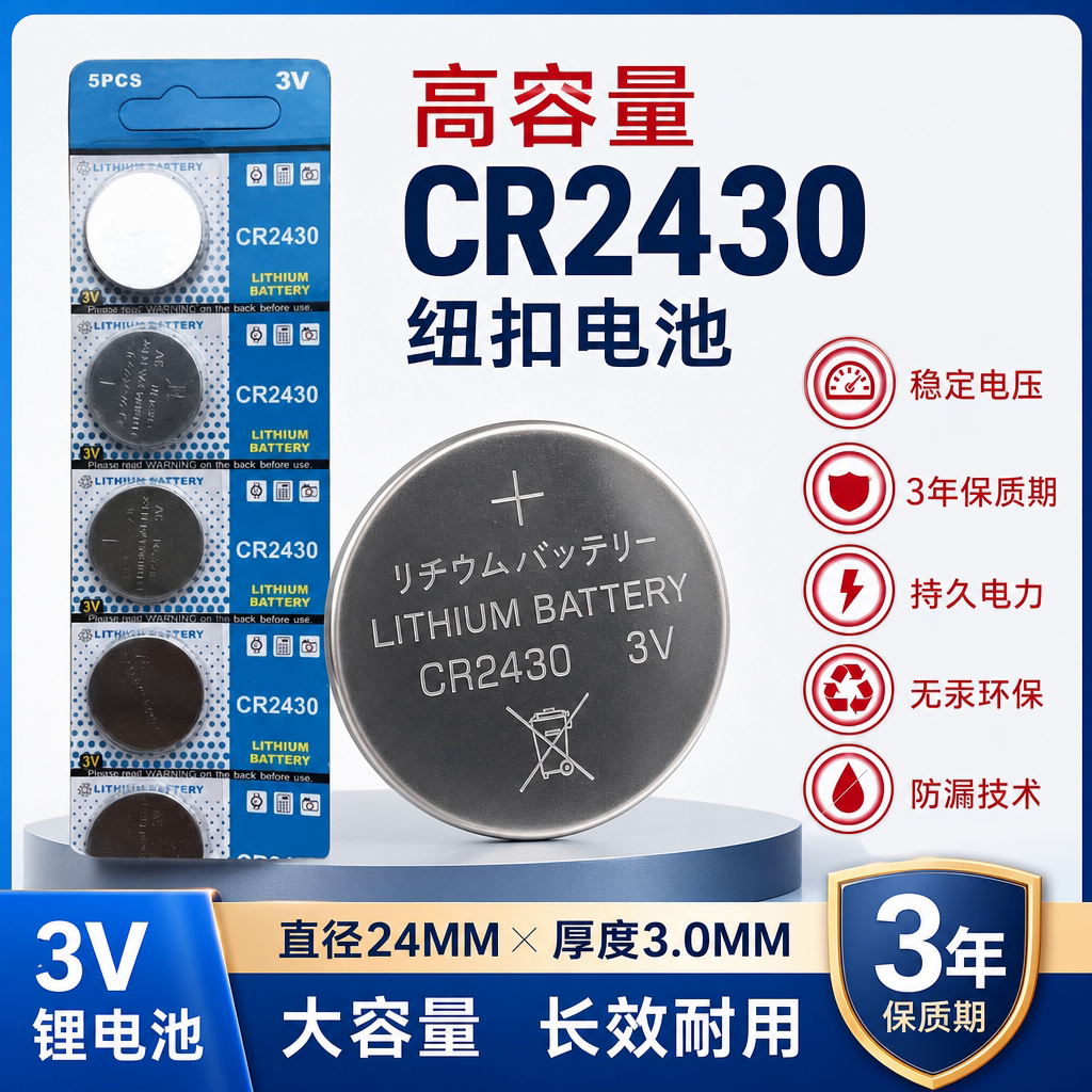 CR24303V纽扣电池遥控器通用