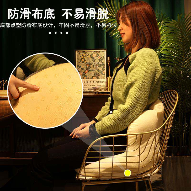 夏季透气坐垫办公室久坐靠背护腰靠垫一体椅子垫凳子垫子凉席屁垫