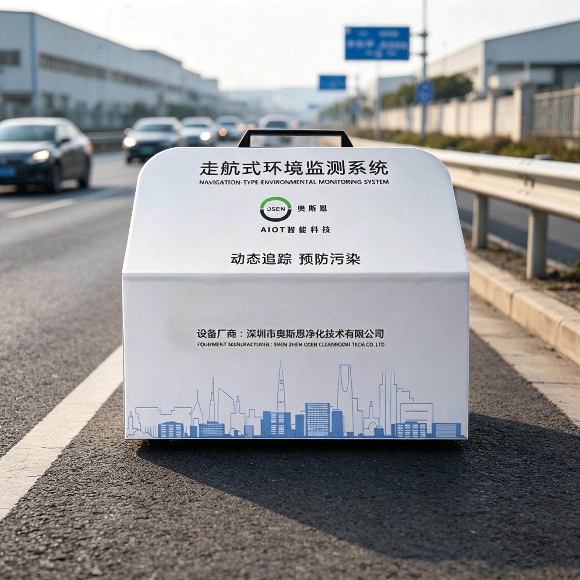 园区车载式气体监测仪,绘制污染热力图 道路施工扬尘污染移动监测